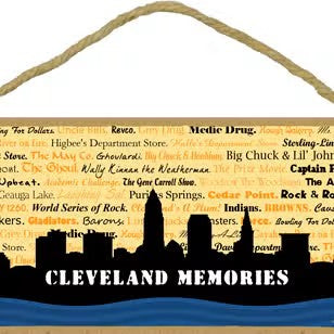 Cleveland Memories Wood Plaque