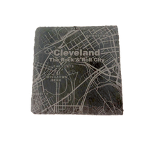 Engraved Slate Cleveland Coaster
