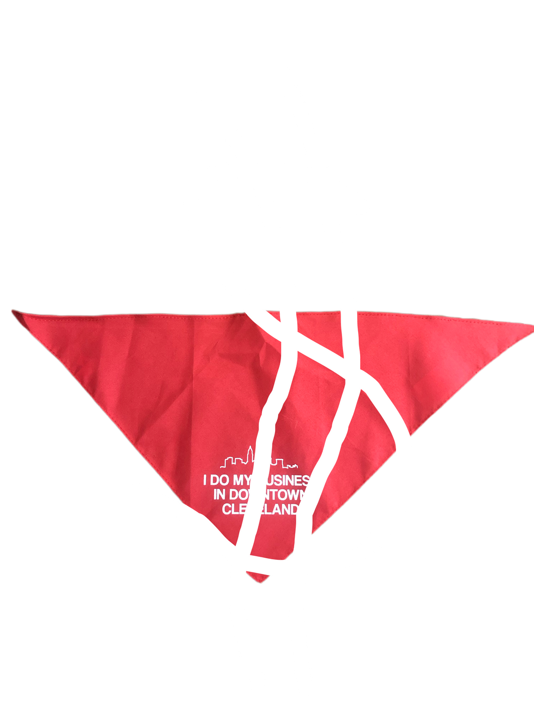 Red Downtown Cleveland is Where I Do My Business Bandana - $