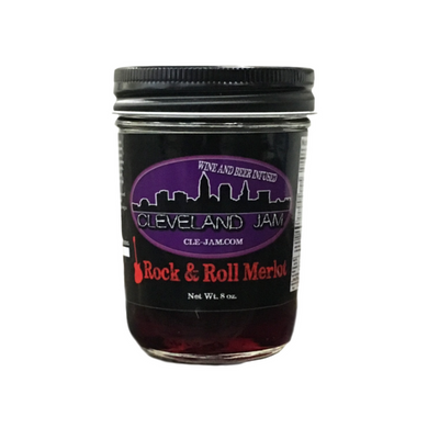 PREMIUM: Cleveland Jam Rock and Roll Merlot Wine Jelly - Cleveland in a Box