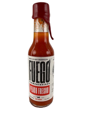 PREMIUM:  Fuego Peach Fresno Hot Sauce